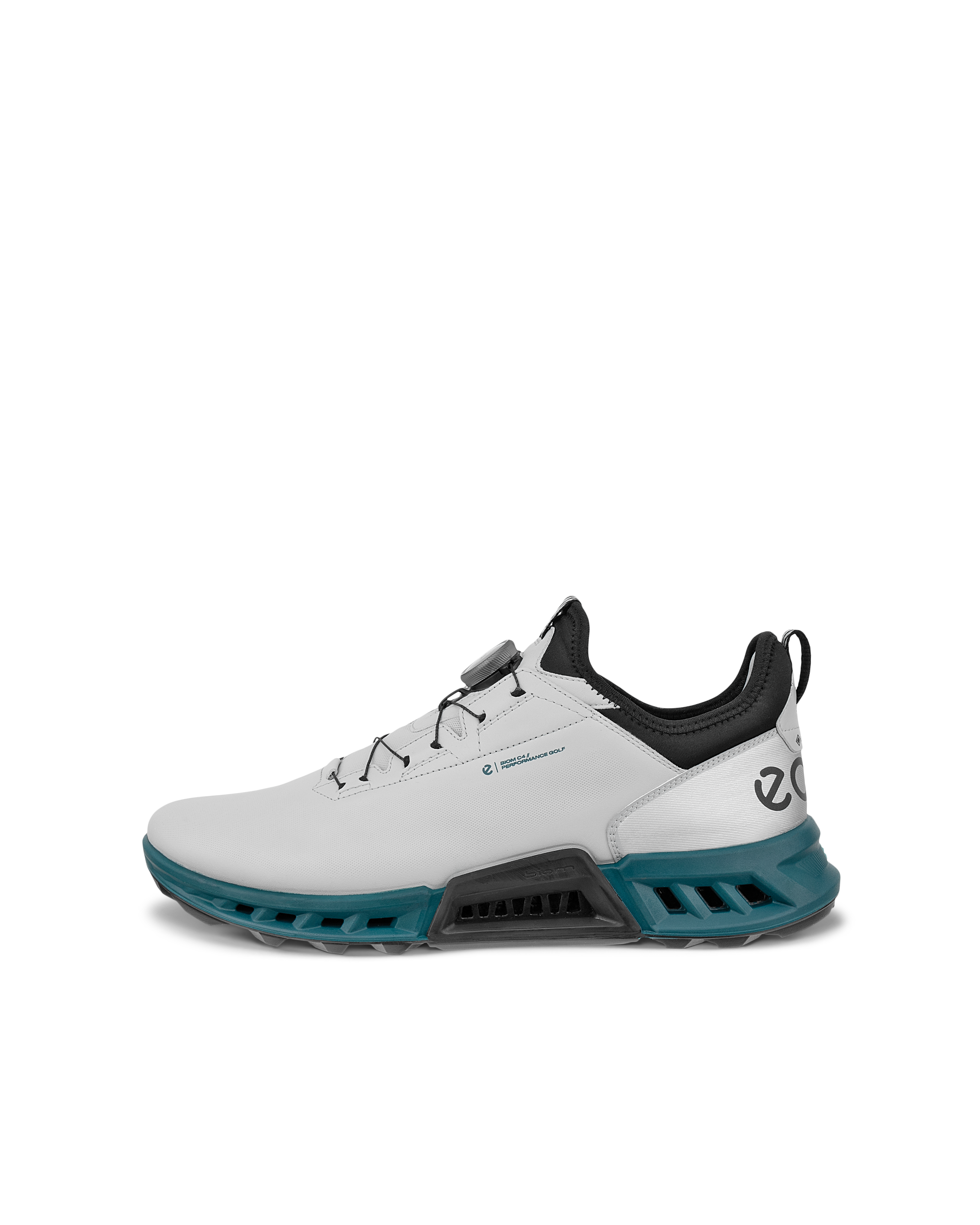 Men's BIOM C4 BOA Spikeless Golf Shoe - Grey/Teal | ECCO | Golf